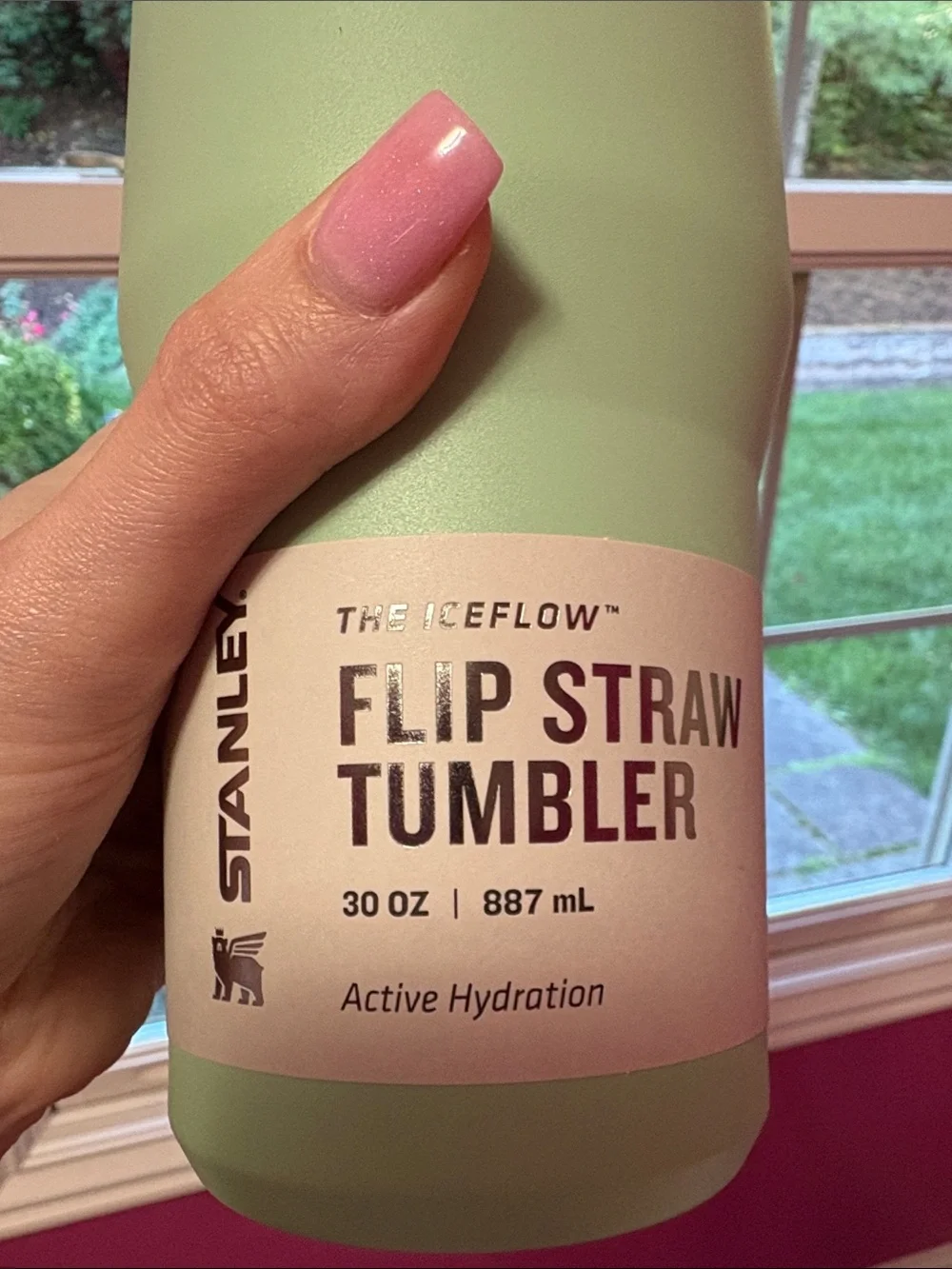 Stanley Mint Green Flip Straw Tumbler with Carry Handle 30 oz NWT - Picture 5 of 8